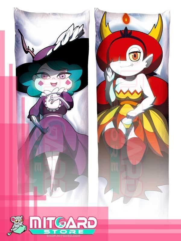 STAR VS THE FORCES OF EVIL Eclipsa / Hekapoo Body pillow case Dakimakura - 50cmx150cm / Velvet / 2 Sides Printed - 1